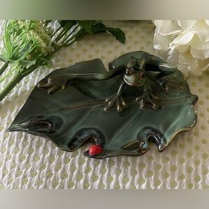 Frog Ceramic Display Dish